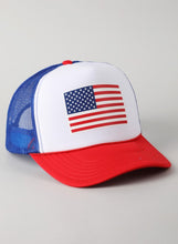 Load image into Gallery viewer, American flag Trucker Hat