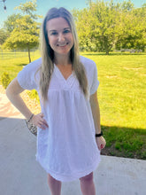 Load image into Gallery viewer, Gauze raw hem dress