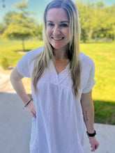 Load image into Gallery viewer, Gauze raw hem dress
