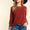 Rust raglan knit top