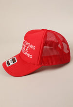 Load image into Gallery viewer, Bad decisions make good stories Trucker Hat