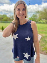 Load image into Gallery viewer, Navy star tank