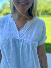 Load image into Gallery viewer, Gauze raw hem dress