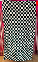 Load image into Gallery viewer, Black Checkered Throw Blanket