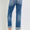 Risen tummy control highrise straight roll up jeans