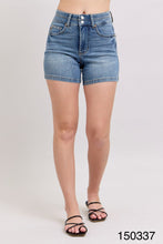 Load image into Gallery viewer, Judy Blue HW Tummy Control Cool Denim Double Waistband Shorts