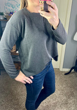 Load image into Gallery viewer, PLUS Black moa ribbed top