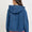 Oversize Raglan Sleeve Jacket With Hoodie