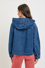 Load image into Gallery viewer, Oversize Raglan Sleeve Jacket With Hoodie
