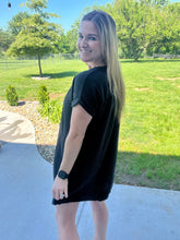 Load image into Gallery viewer, PLUS Gauze raw hem dress