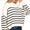 Striped oversized sweater - Ivory