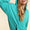 Mint half zip pullover