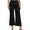 Black High rise flare crop