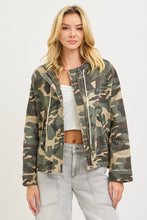 Load image into Gallery viewer, Risen Oversized Camouflage Raglan Sleeve Jacket Hoodie
