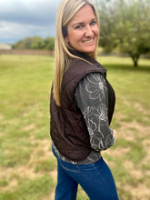 Load image into Gallery viewer, PLUS Quilted puffer vest - Black