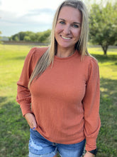 Load image into Gallery viewer, PLUS Textured rib knit top