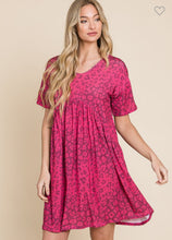 Load image into Gallery viewer, Shirred waist swing dress