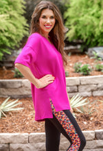 Load image into Gallery viewer, Magenta Cody luxe tunic top