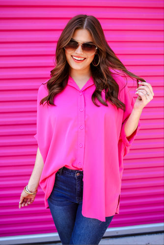 Oakley oversized top- Pink