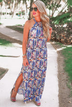 Load image into Gallery viewer, Millionaire metallic pleated dress - Blue