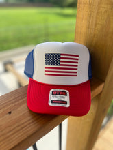 Load image into Gallery viewer, American flag Trucker Hat