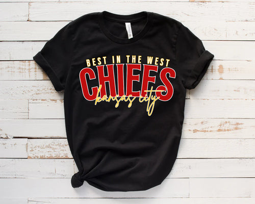 Black KC Best in the West tee