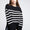 Ribbed Hem Stripe Sweater