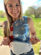 Load image into Gallery viewer, Amerian flag sequin tank