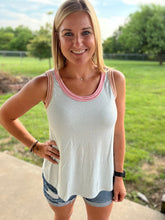 Load image into Gallery viewer, PLUS Light blue with multi color trim tank