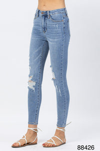 Judy Blue Tummy control distressed skinny