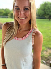 Load image into Gallery viewer, Light blue with multi color trim tank