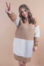 Load image into Gallery viewer, Nolan Color Block Sweater Dress