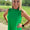 Ruffled mock neck tank