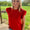 PLUS Red smocked ruffle sleeve top