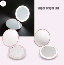 Load image into Gallery viewer, LED Compact mirror
