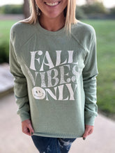 Load image into Gallery viewer, Sage fall vibes sweatshirt