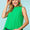 Ruffled mock neck tank