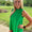 Ruffled mock neck tank