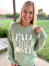 Load image into Gallery viewer, Sage fall vibes sweatshirt