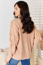 Load image into Gallery viewer, And The Why Tassel Detail Long Sleeve Sweater