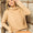 BiBi Checkered Round Neck Thumbhole Long Sleeve Top