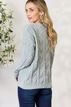 Load image into Gallery viewer, BiBi Cable Knit Round Neck Sweater