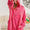 BiBi Half Snap Thumbhole Long Sleeve Hoodie