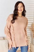 Load image into Gallery viewer, And The Why Tassel Detail Long Sleeve Sweater