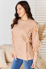 Load image into Gallery viewer, And The Why Tassel Detail Long Sleeve Sweater