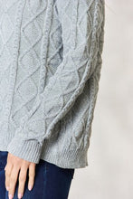 Load image into Gallery viewer, BiBi Cable Knit Round Neck Sweater