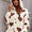 Fuzzy Heart Zip Up Hooded Lounge Jumpsuit