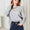 Double Take Seam Detail Round Neck Long Sleeve Top