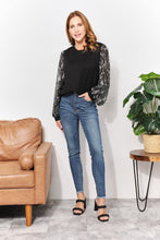 Load image into Gallery viewer, And The Why  Full Size Foil Printed Sleeve Top