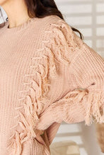 Load image into Gallery viewer, And The Why Tassel Detail Long Sleeve Sweater